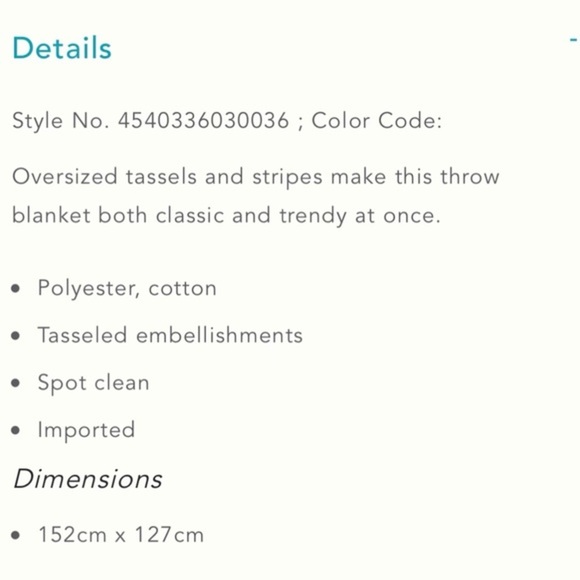 Tasseled Manny Throw from Anthropologie - Picture 3 of 3